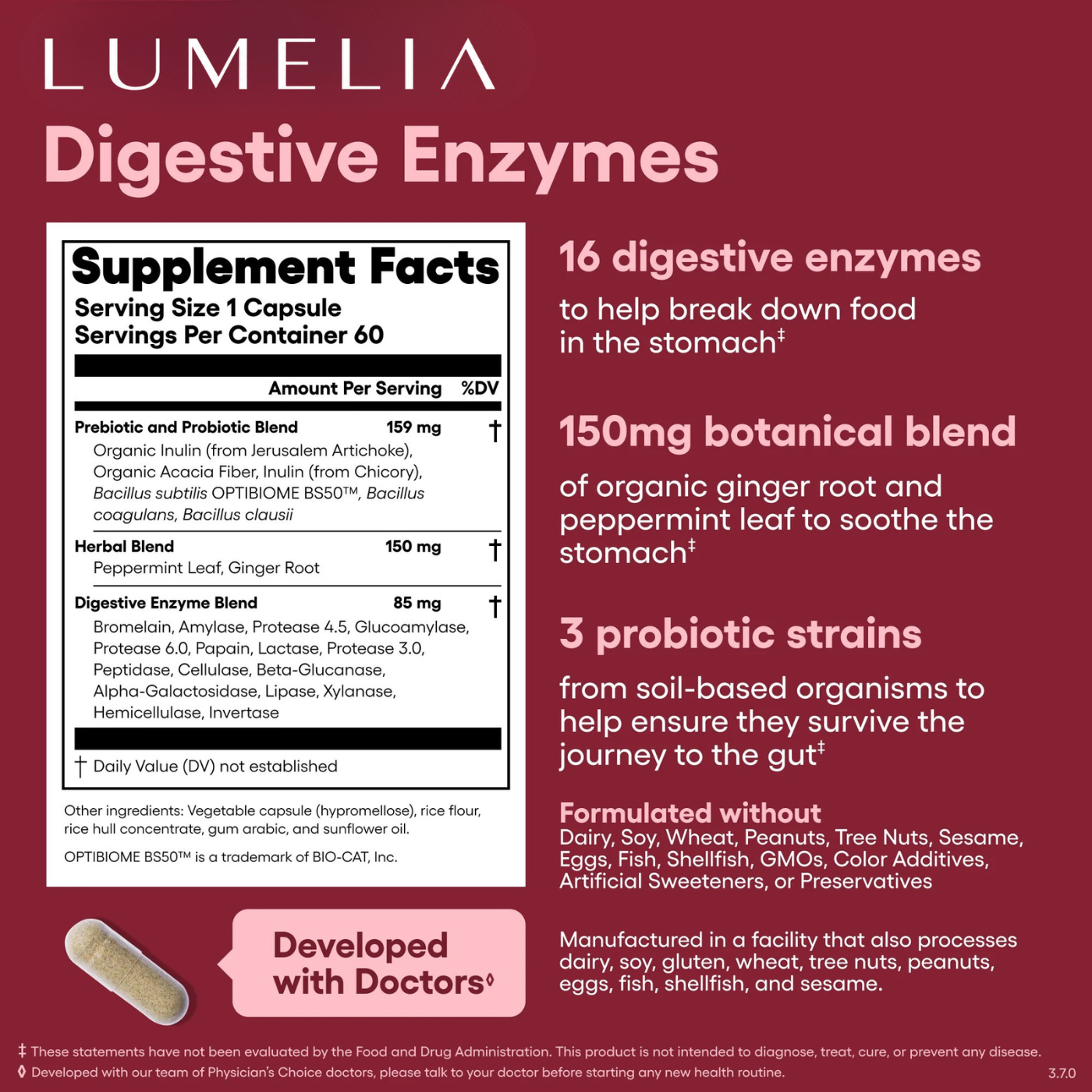 Lumelia Triple-Action™ Digestive Enzymes