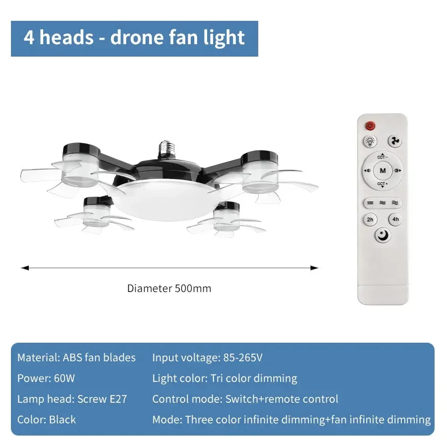2-in-1 Ceiling Fan Light