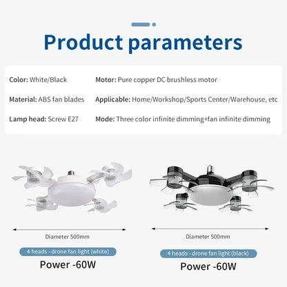 2-in-1 Ceiling Fan Light