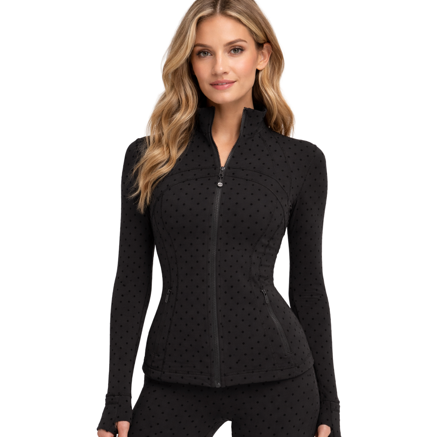 POLKA DOT SCULPT JACKET