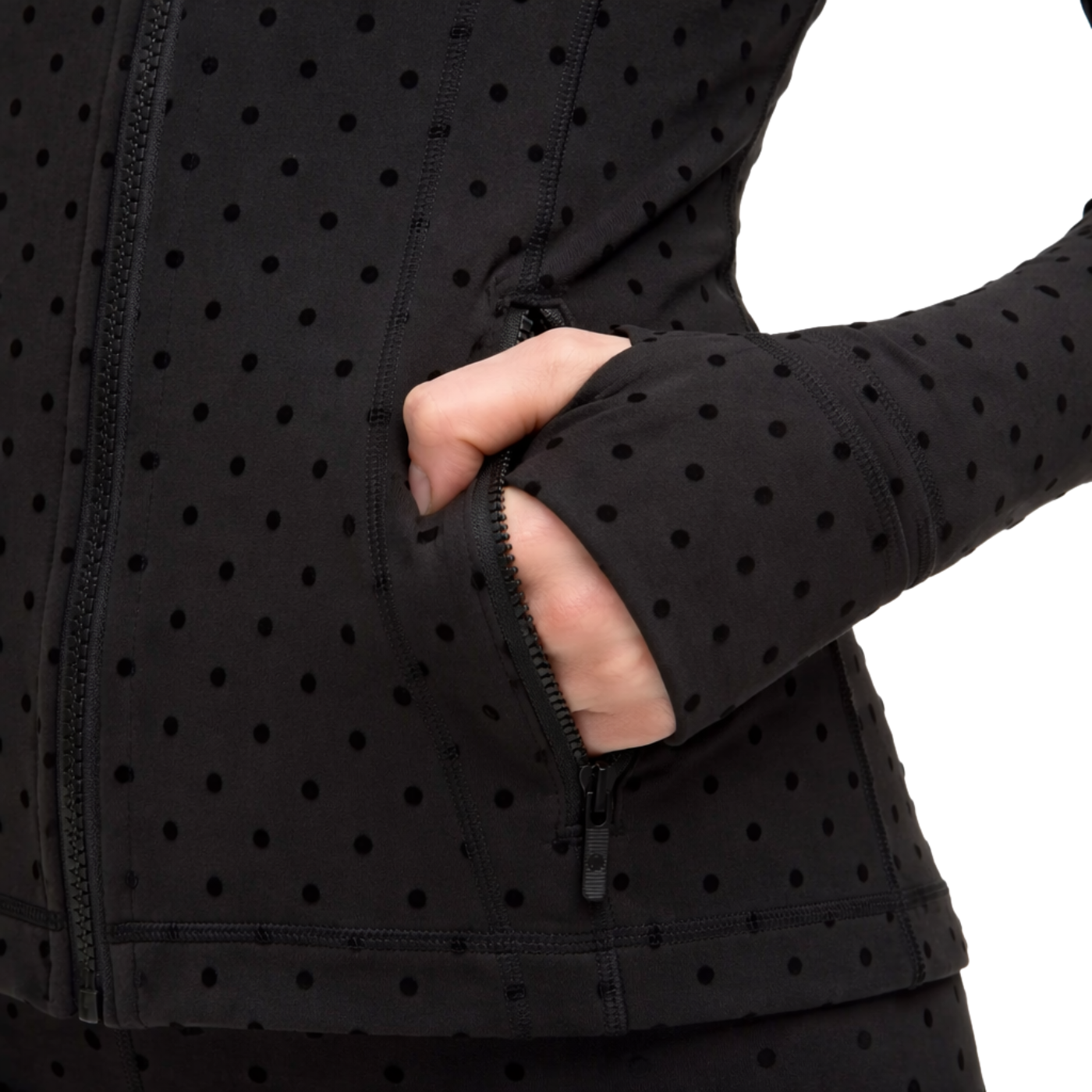POLKA DOT SCULPT JACKET