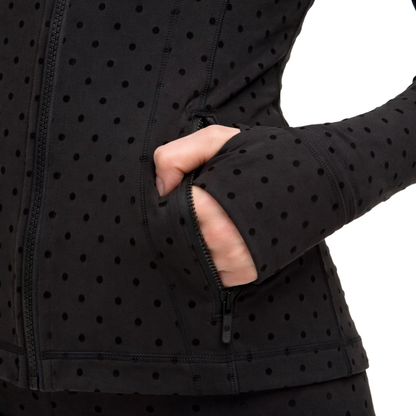 POLKA DOT SCULPT JACKET