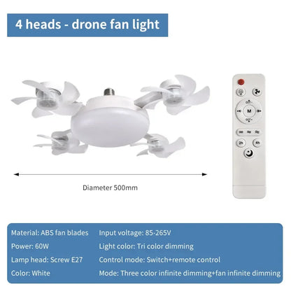 2-in-1 Ceiling Fan Light